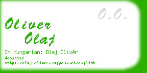 oliver olaj business card